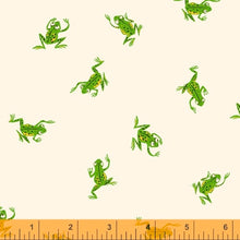Load image into Gallery viewer, Frogs in White, Heather Ross 20th Anniversary Collection, Windham Fabrics, 43484A-3
