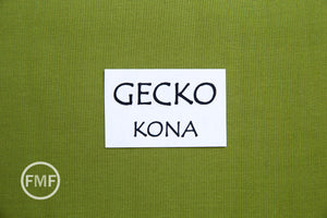Gecko Kona Cotton Solid Fabric from Robert Kaufman, K001-1843