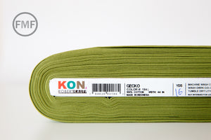 Gecko Kona Cotton Solid Fabric from Robert Kaufman, K001-1843