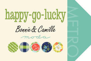 Happy Go Lucky Penny in Aqua, Bonnie and Camille, Moda Fabrics, 55065-12