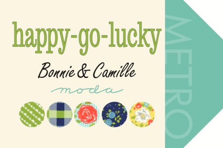 Happy Go Lucky Mum in White and Orange, Bonnie and Camille, Moda Fabrics, 55063-19