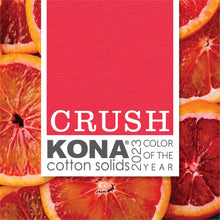 Load image into Gallery viewer, Crush Kona Cotton Color of the Year 2023, Five Inch Charm Squares, 100% Cotton Fabric Charm Pack, CHS-1110-42
