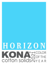 Load image into Gallery viewer, Horizon Kona Cotton Color of the Year 2021 Roll Up, Kona Cotton Solids, Robert Kaufman Fabrics, 100% cotton fabric jelly roll, RU-975-40
