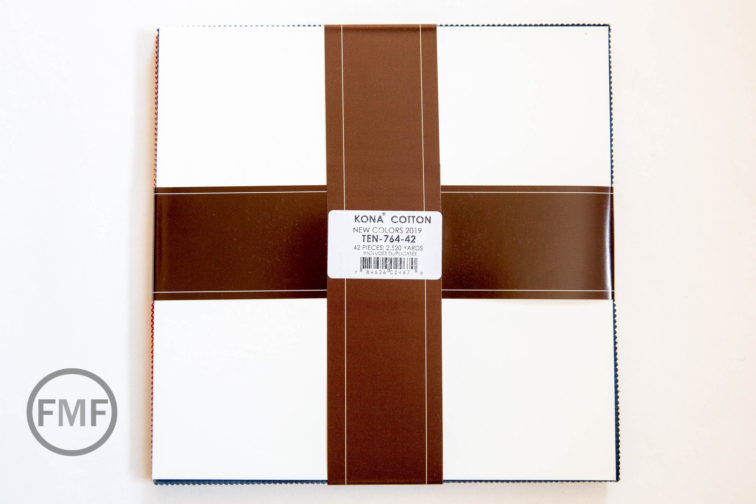 Kona Cotton New Colors 2019 Ten Square, Kona Cotton Solids, Robert Kaufman, 100% cotton fabric layer cake, TEN-764-42