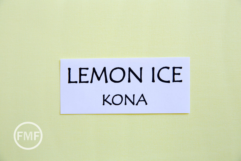 Lemon Ice Kona Cotton Solid Fabric from Robert Kaufman, K001-1846