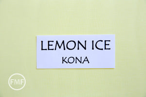 Lemon Ice Kona Cotton Solid Fabric from Robert Kaufman, K001-1846