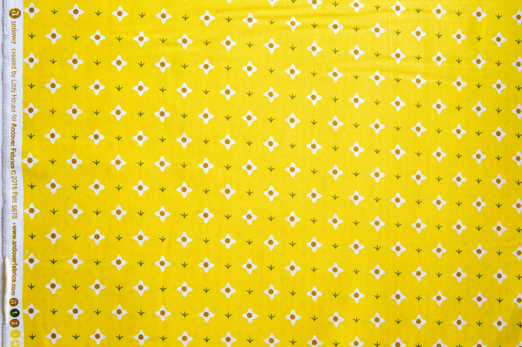 Meadow Flower in Yellow, The Lovely Hunt, Lizzy House, A-5678-GY