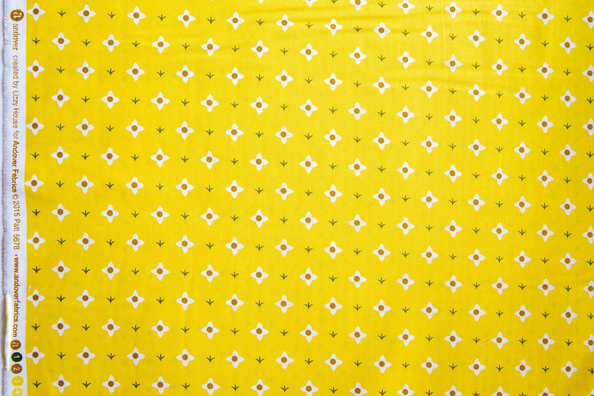 Meadow Flower in Yellow, The Lovely Hunt, Lizzy House, A-5678-GY