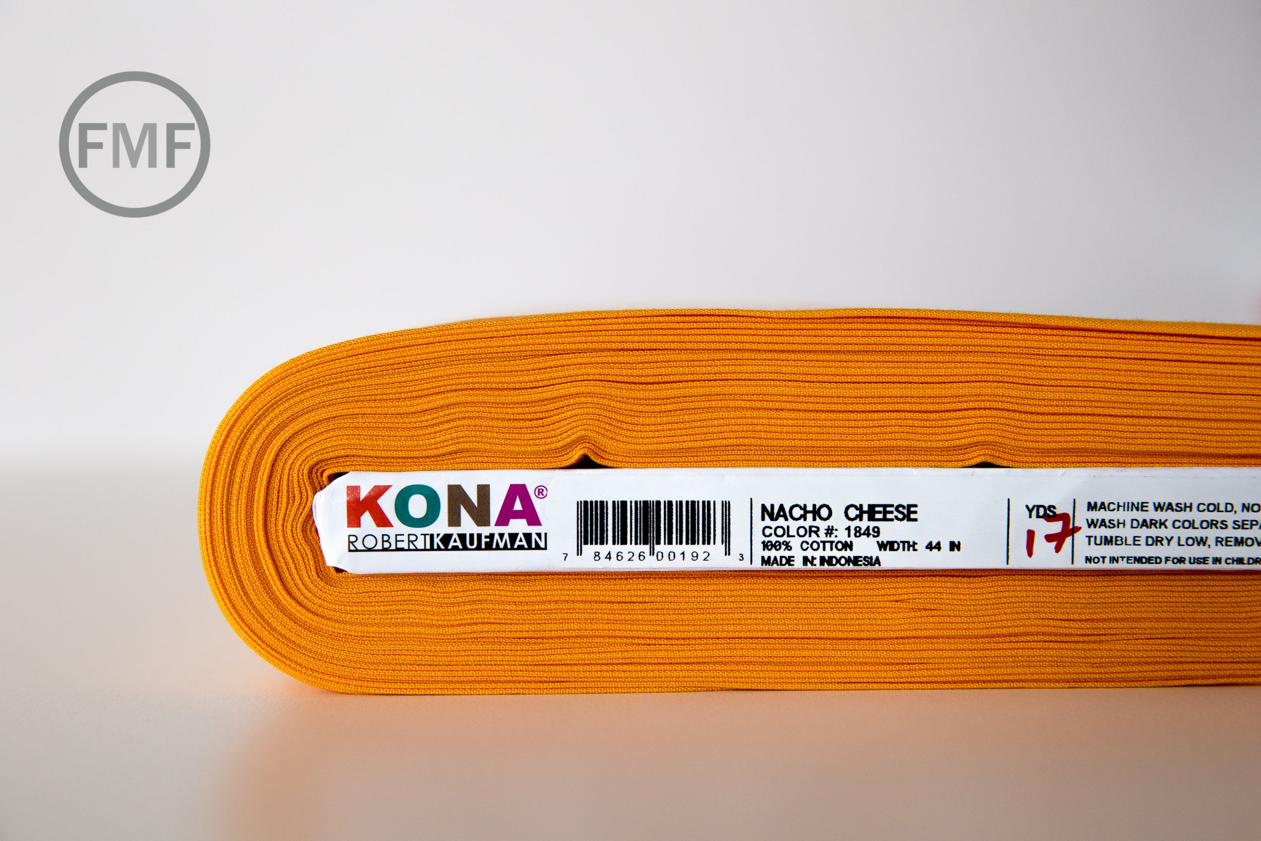 Nacho Cheese Kona Cotton Solid Fabric from Robert Kaufman, K001-1849