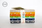 Linen Mochi Dots New Colors Fat Quarter Bundle, MoMo, Linen and Cotton Blend, 32910ABN