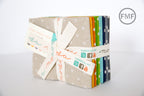 Linen Mochi Dots New Colors Fat Quarter Bundle, MoMo, Linen and Cotton Blend, 32910ABN