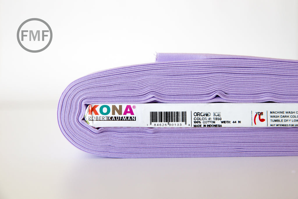 Orchid Ice Kona Cotton Solid Fabric from Robert Kaufman, K001-1850