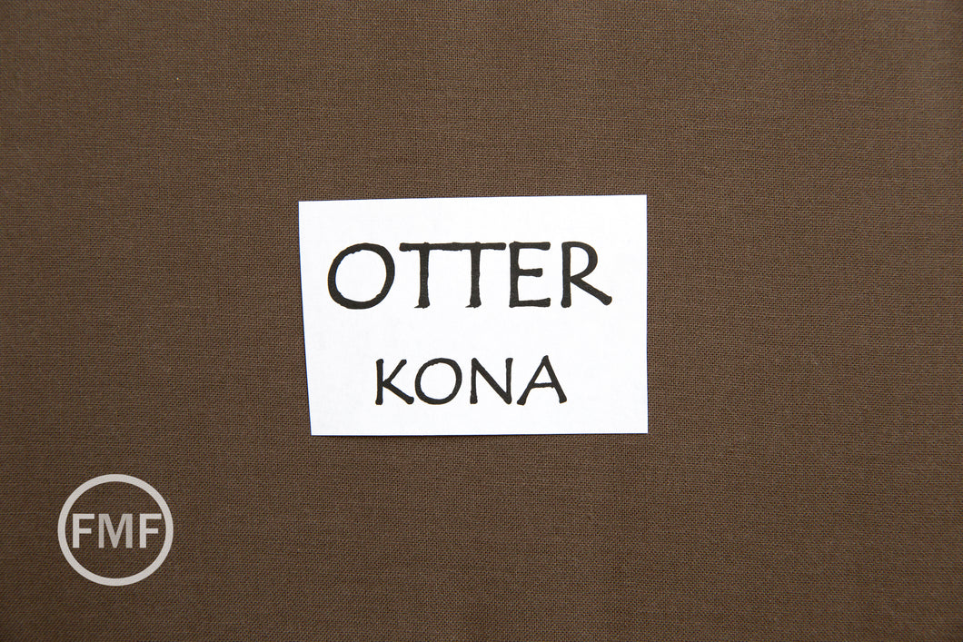 Otter Kona Cotton Solid Fabric from Robert Kaufman, K001-1851