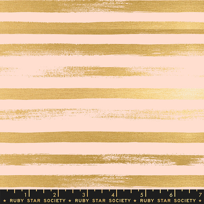 Zip in Pale Peach Metallic, Rashida Coleman Hale, Ruby Star Society, Moda Fabrics, 100% Cotton Fabric, RS1005 31M