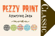 Pezzy Print in Orange, American Jane, Moda Fabrics, 21605-148