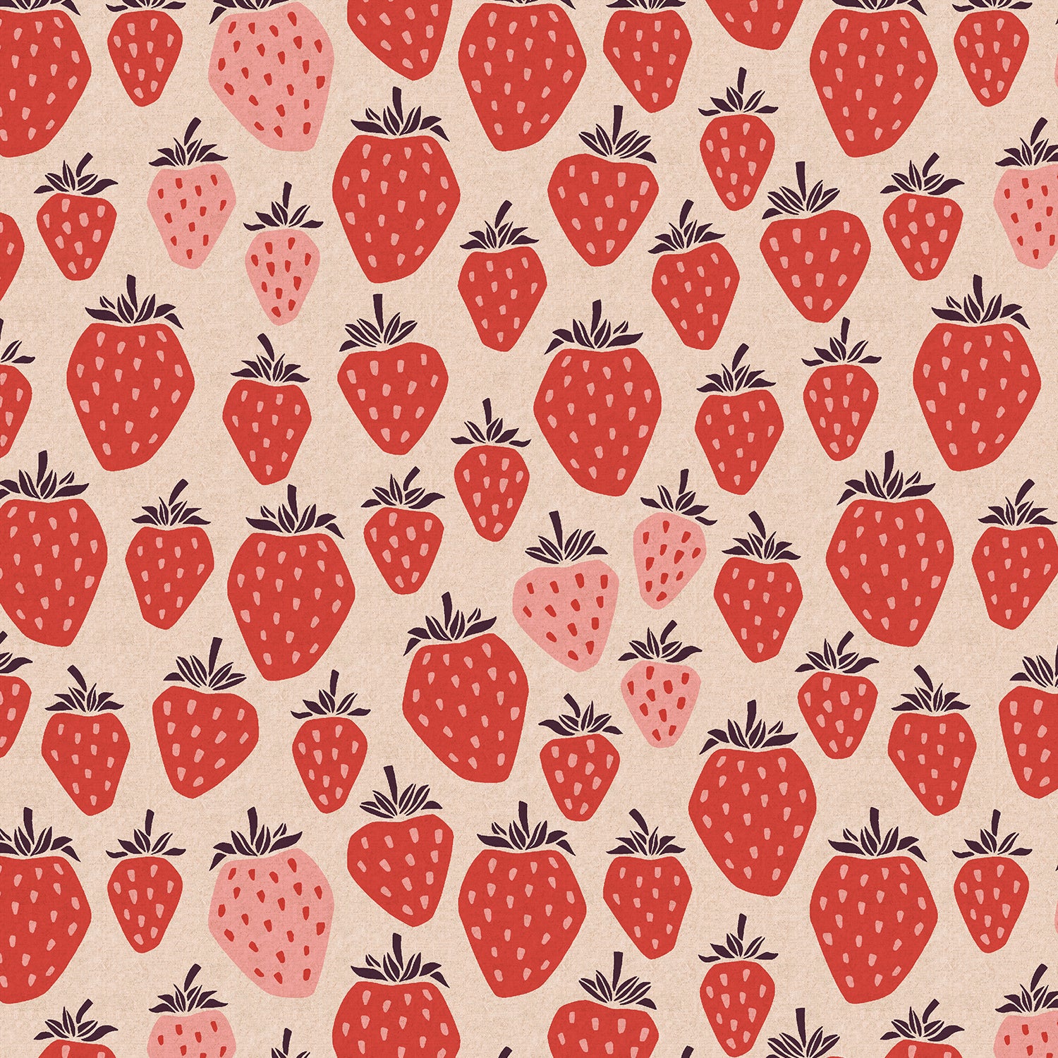 Under the Apple Tree CANVAS Queen of Berries in True Red, Loes Van Oosten, LV500-TR6UC