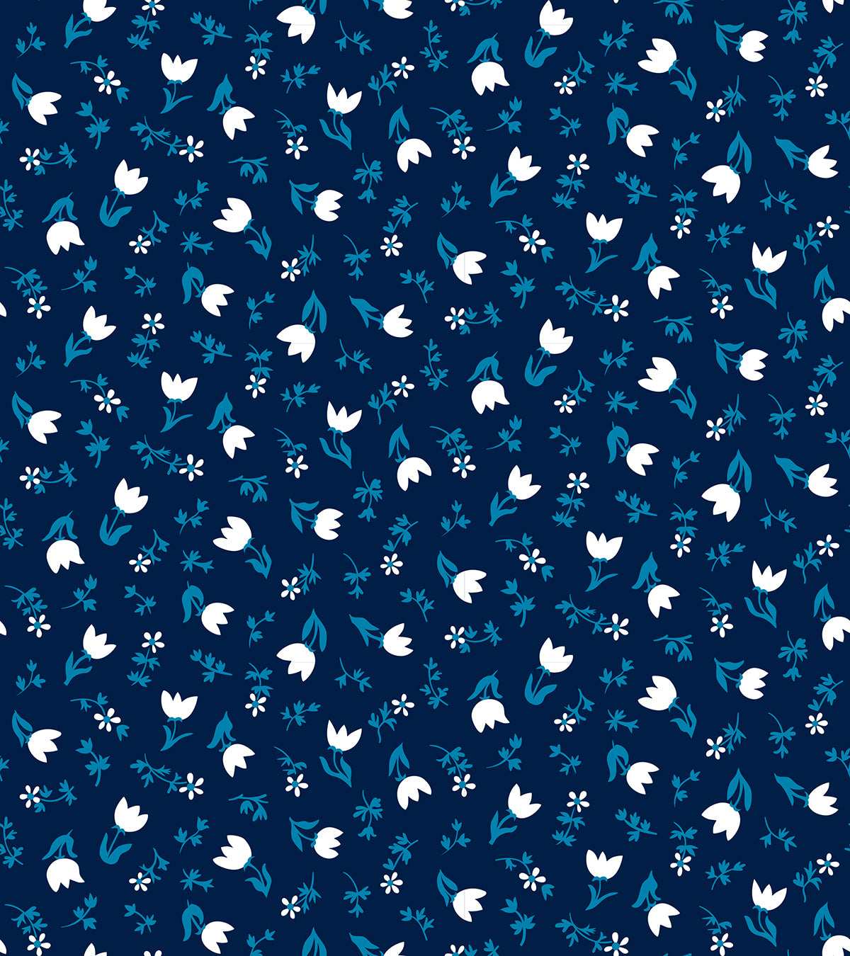 Smol Tulip Calico in Navy, Kimberly Kight, Ruby Star Society, RS3017-14