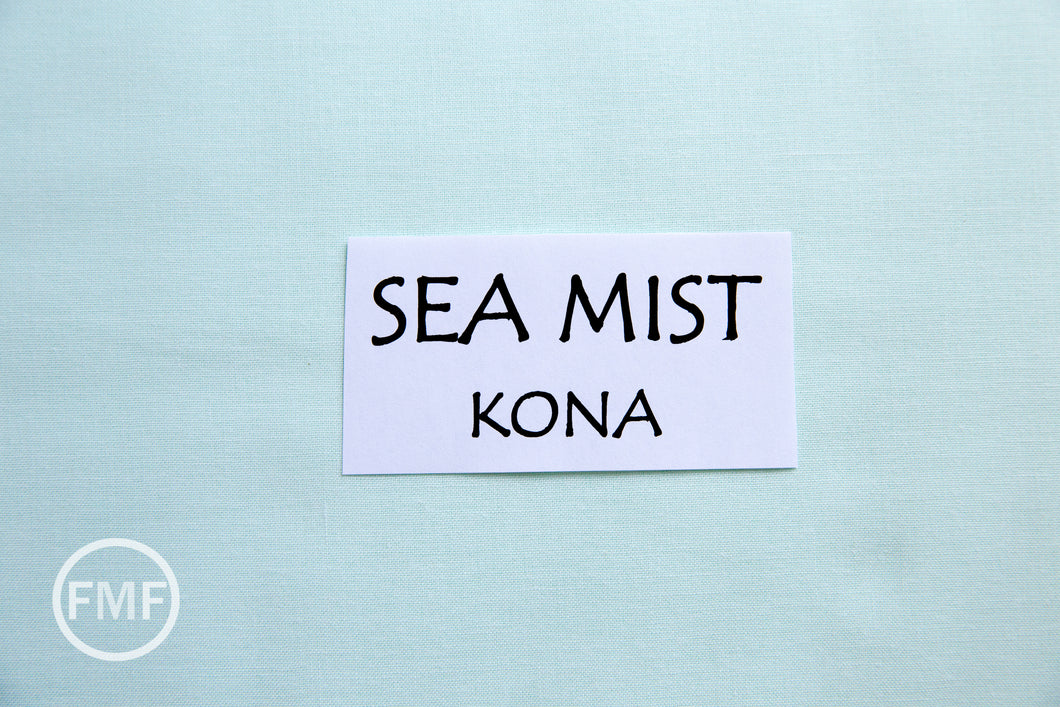 Sea Mist Kona Cotton Solid Fabric from Robert Kaufman, K001-1852