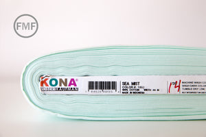 Sea Mist Kona Cotton Solid Fabric from Robert Kaufman, K001-1852
