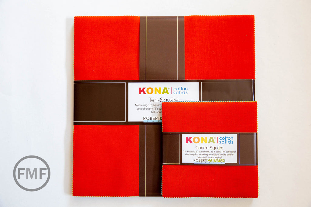 Kona Cotton 2019 New Colors Five Inch Charm Squares, Robert Kaufman, 100% Cotton Fabric Charm Pack, CHS-851-42