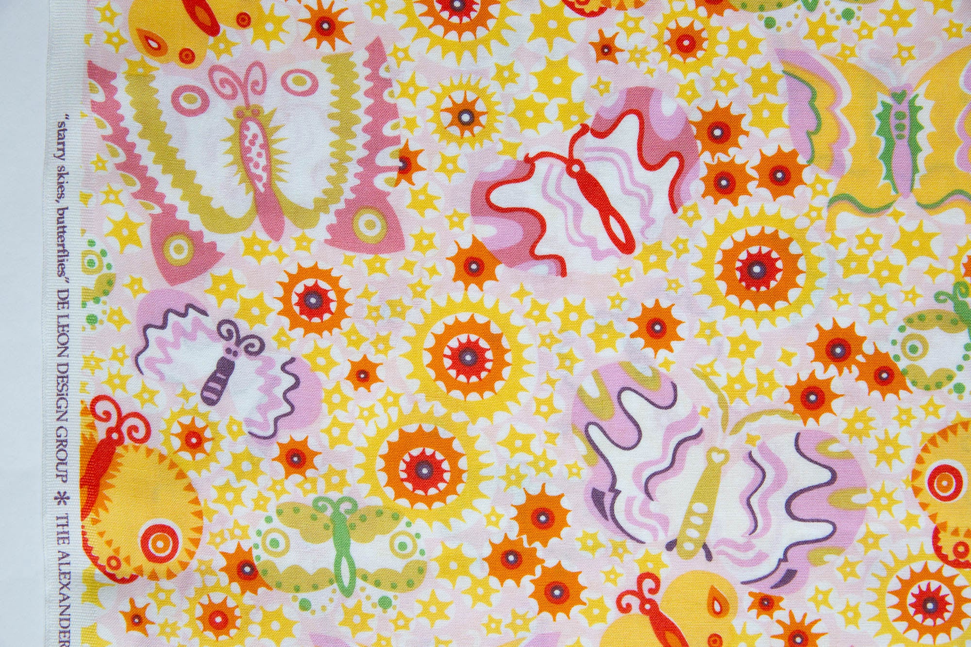Once Upon a Time Starry Skies, Butterflies! in Pale Pink, De Leon Design Group, DE-7703-A