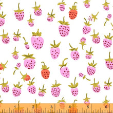 Load image into Gallery viewer, Strawberry in Lilac, Heather Ross 20th Anniversary Collection, Windham Fabrics, 37024A-2
