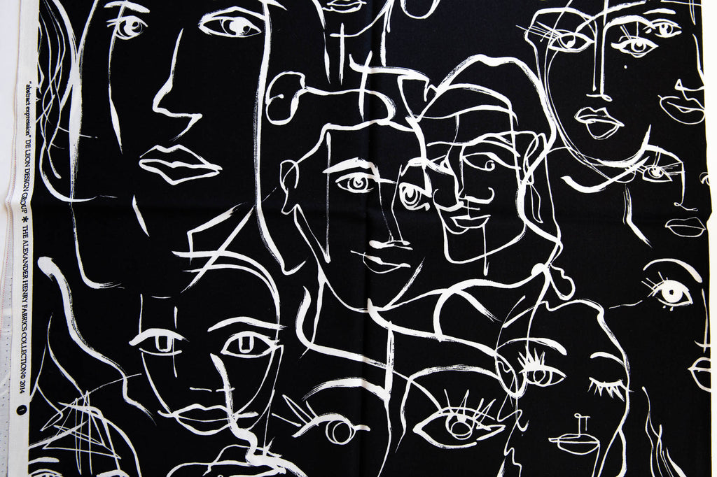 Abstract Expression, Black and White, De Leon Design Group DE#8255 B