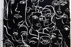 Abstract Expression, Black and White, De Leon Design Group DE#8255 B