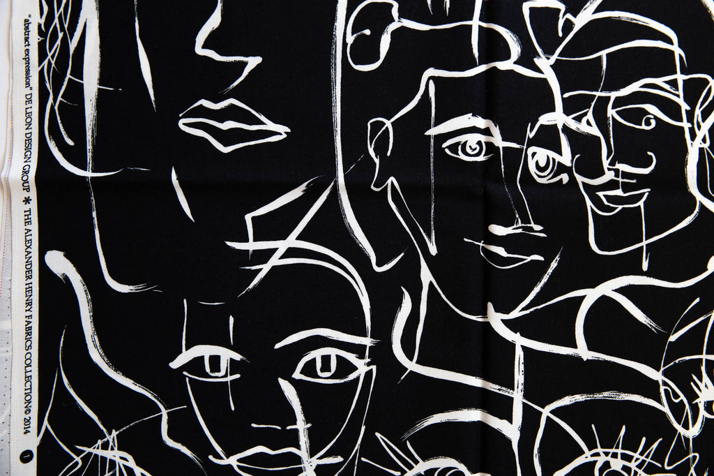 Abstract Expression, Black and White, De Leon Design Group DE#8255 B