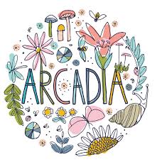 Arcadia Tumbling in Pink Coral, Sarah Watson, 100% GOTS-Certified Organic Cotton, Cloud9 Fabrics, 121415