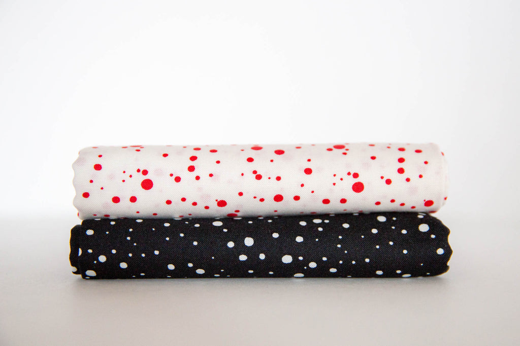 Farm Charm Camp Fire Dot Bundle, 2 Pieces, Gingiber, Moda Fabrics, 48296