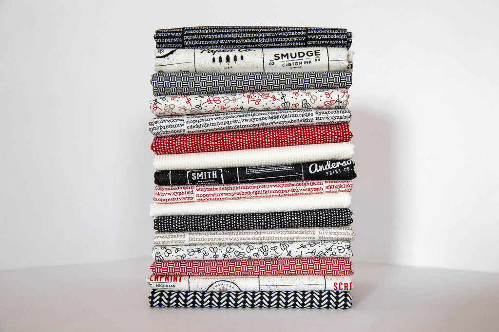 Print Shop Against the Grain in Black, Sweetwater, Moda Fabrics, 5744 33