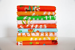 Kinder Paper Dolls in Orange, Heather Ross, 43485-5