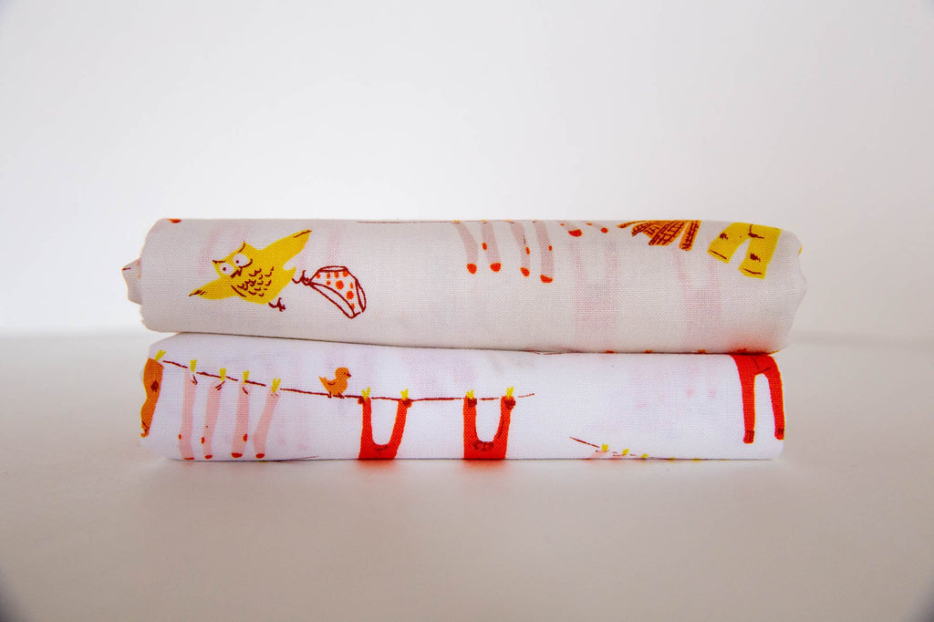 Far Far Away 3 Laundry in Cream, Heather Ross, 52755-5