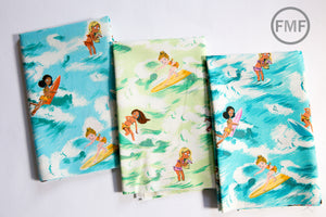 Malibu Sayulita Surfer Girls in Sea Breeze, Heather Ross, 52145-3