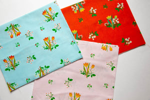 Kinder Spring Blooms in Coral, Heather Ross, 43482-2