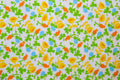Briar Rose KNIT Calico in Blue, Heather Ross, Jersey Cotton Knit Fabric, 37027J-1