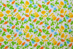 Briar Rose KNIT Calico in Blue, Heather Ross, Jersey Cotton Knit Fabric, 37027J-1