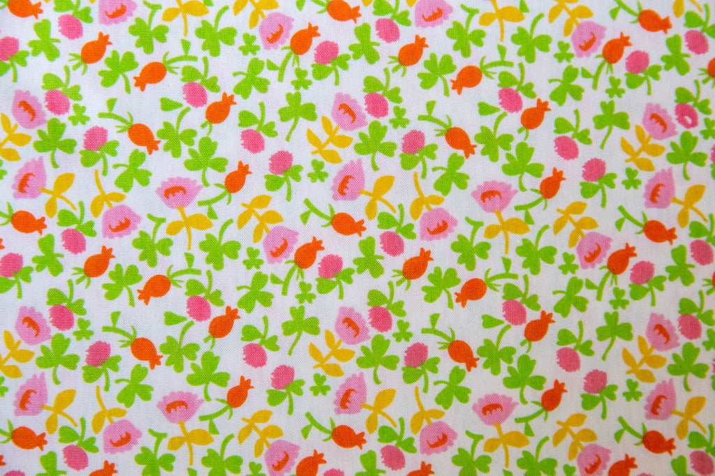 Briar Rose KNIT Calico in Pink, Heather Ross, Jersey Cotton Knit Fabric, 37027J-6