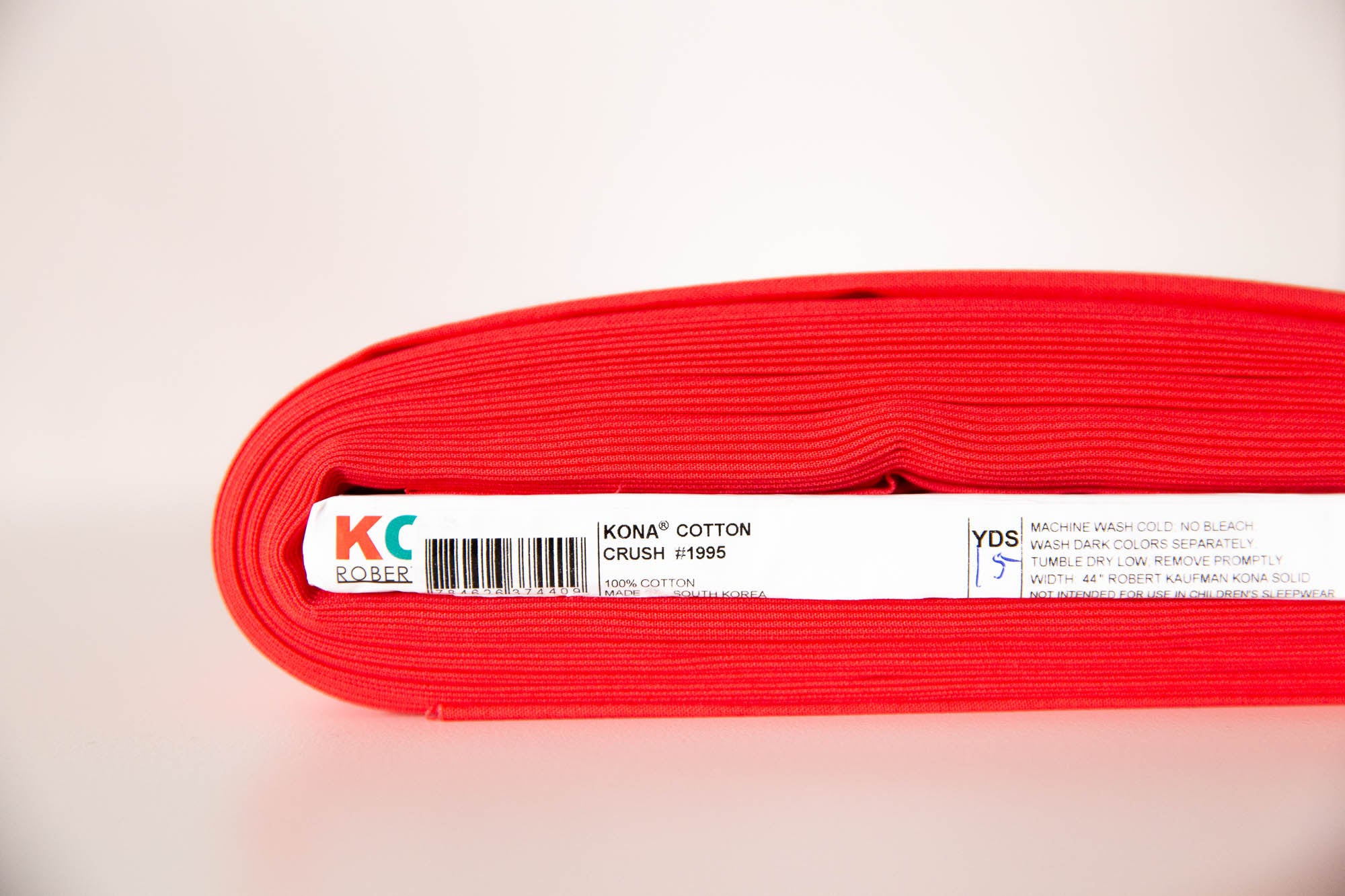 14-Inch End of Bolt Remnant Crush Kona Cotton Solid Fabric from Robert Kaufman, Kona Cotton Color of the Year 2023, K001-1995