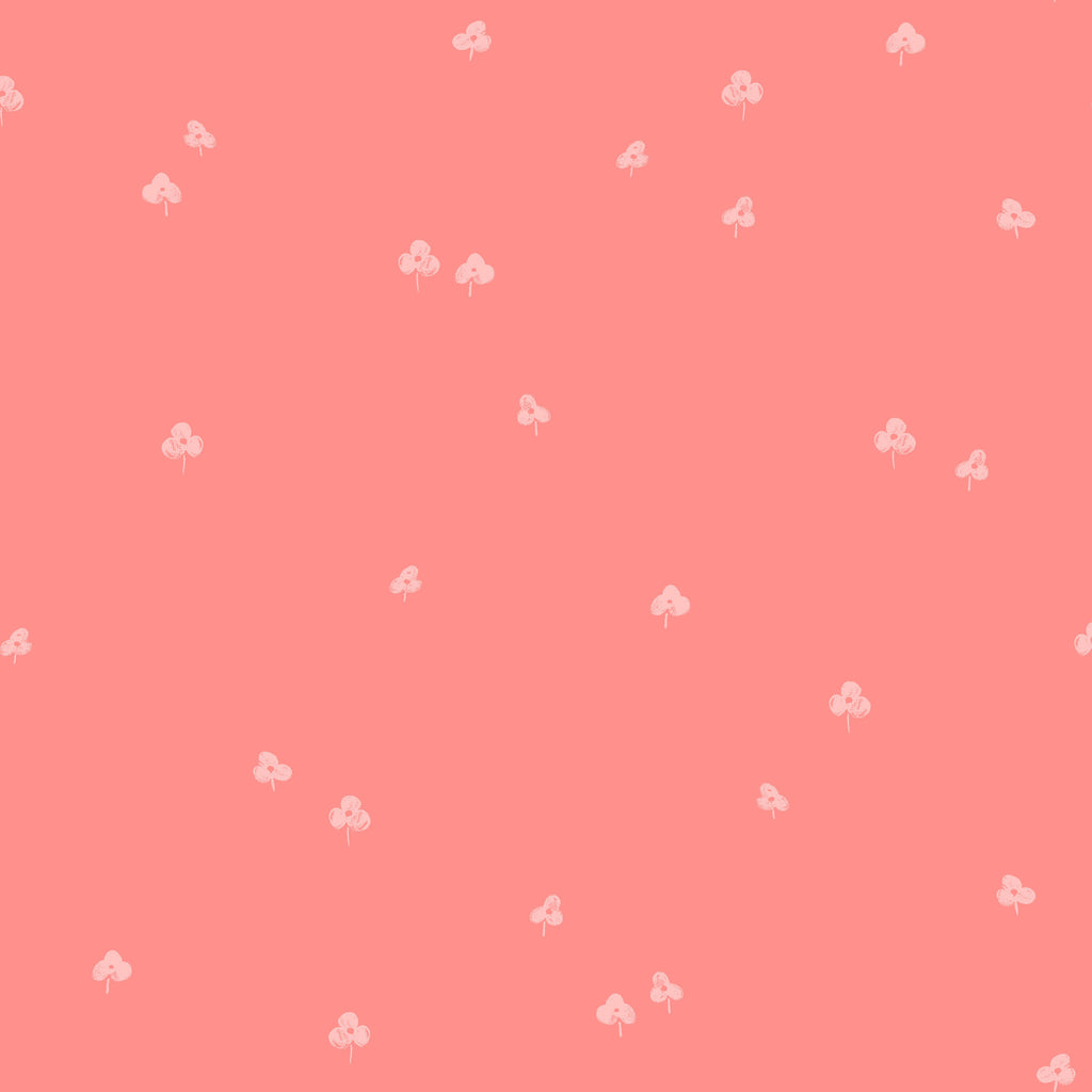 Clover and Over in Peachy, Cotton+Steel Basics, CS105-PE2