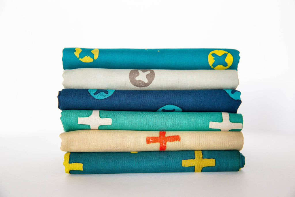 23-Inch End of Bolt Remnant Plus in Teal, Handcrafted, Alison Glass, AB-7398-T