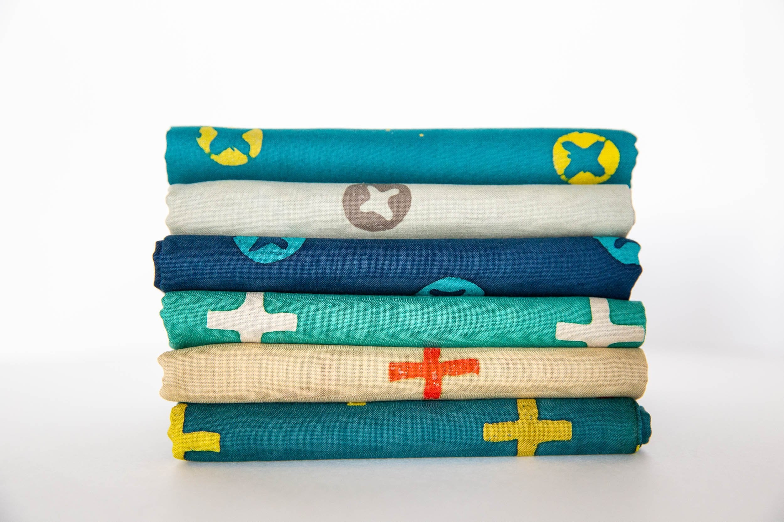 23-Inch End of Bolt Remnant Plus in Teal, Handcrafted, Alison Glass, AB-7398-T