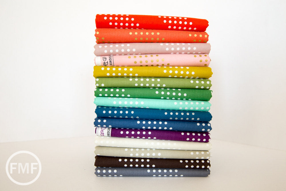 Dottie in Cloud, Cotton+Steel Basics, Rashida Coleman Hale, RJR Fabrics, 100% Cotton Fabric, 5002-002