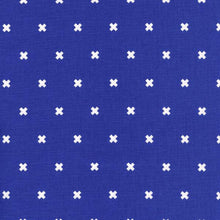 Load image into Gallery viewer, XOXO in Rashida Cobalt, Cotton+Steel Basics, Rashida Coleman Hale, RJR Fabrics, 100% Cotton Fabric, 5001-012
