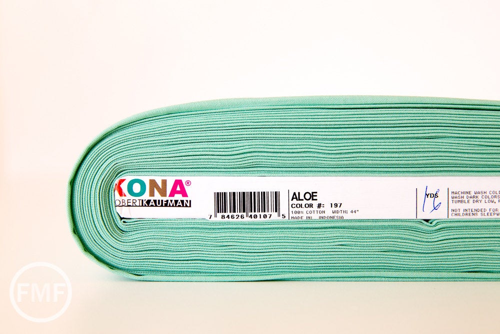 Aloe Kona Cotton Solid Fabric from Robert Kaufman, K001-197
