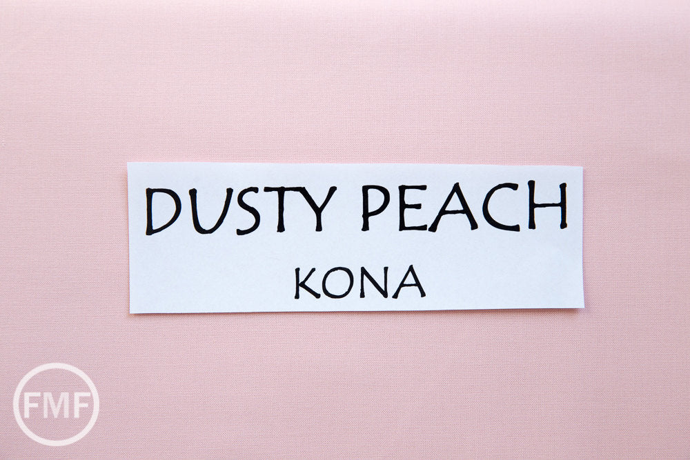 Dusty Peach Kona Cotton Solid Fabric from Robert Kaufman, K001-1465