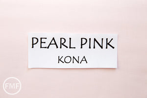 Pearl Pink Kona Cotton Solid Fabric from Robert Kaufman, K001-1283
