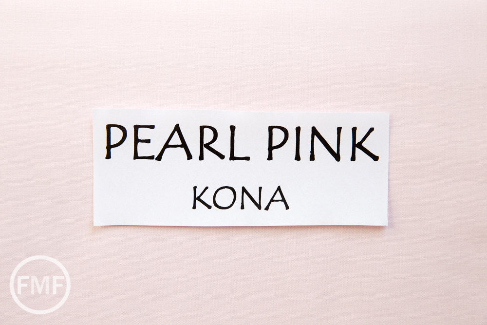 Pearl Pink Kona Cotton Solid Fabric from Robert Kaufman, K001-1283