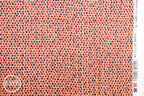 Framework Quarter Circles in Coral, Ellen Baker for Kokka Fabrics, Double Gauze Cotton Fabric, JG-41800-801B